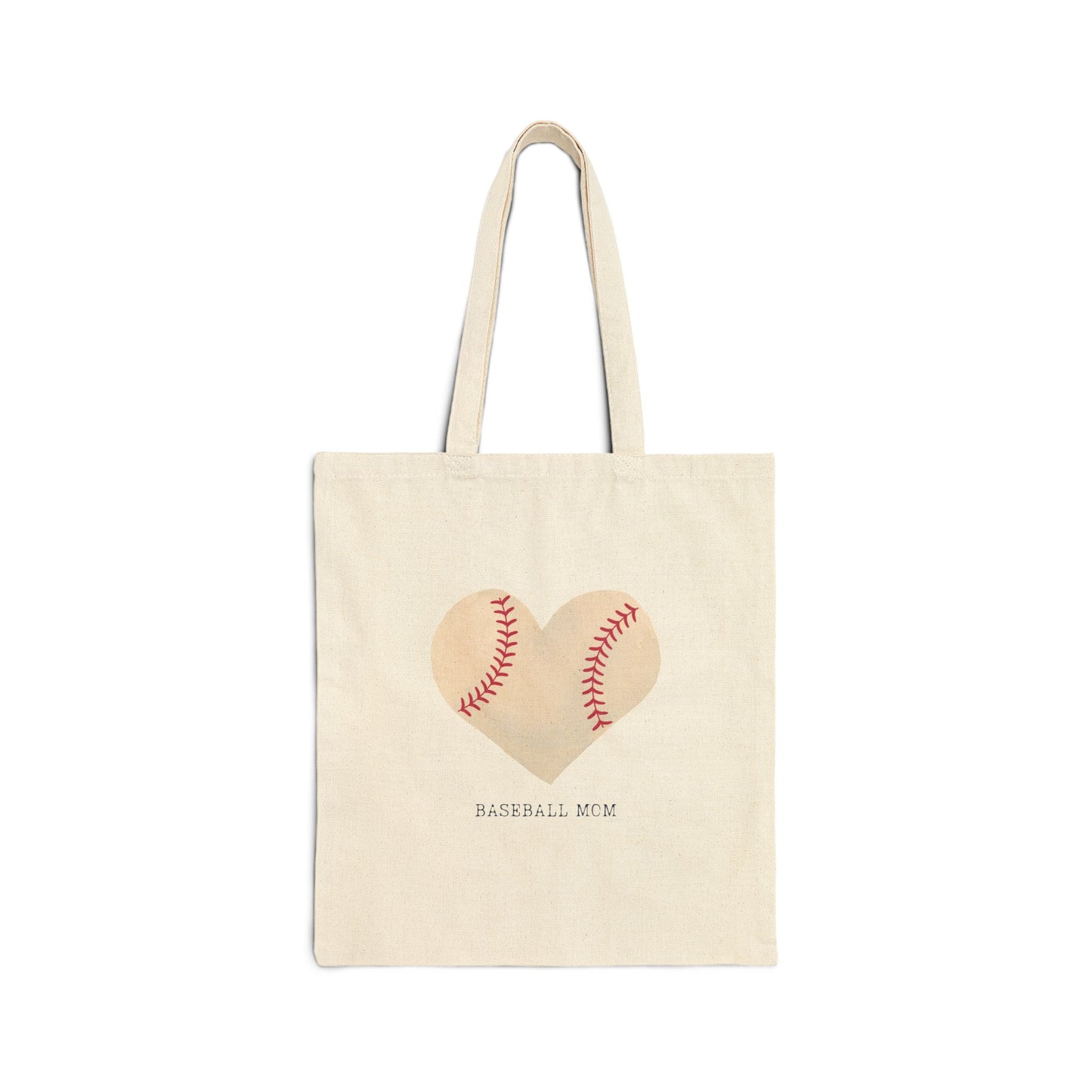 Baseball Mom Canvas Tote