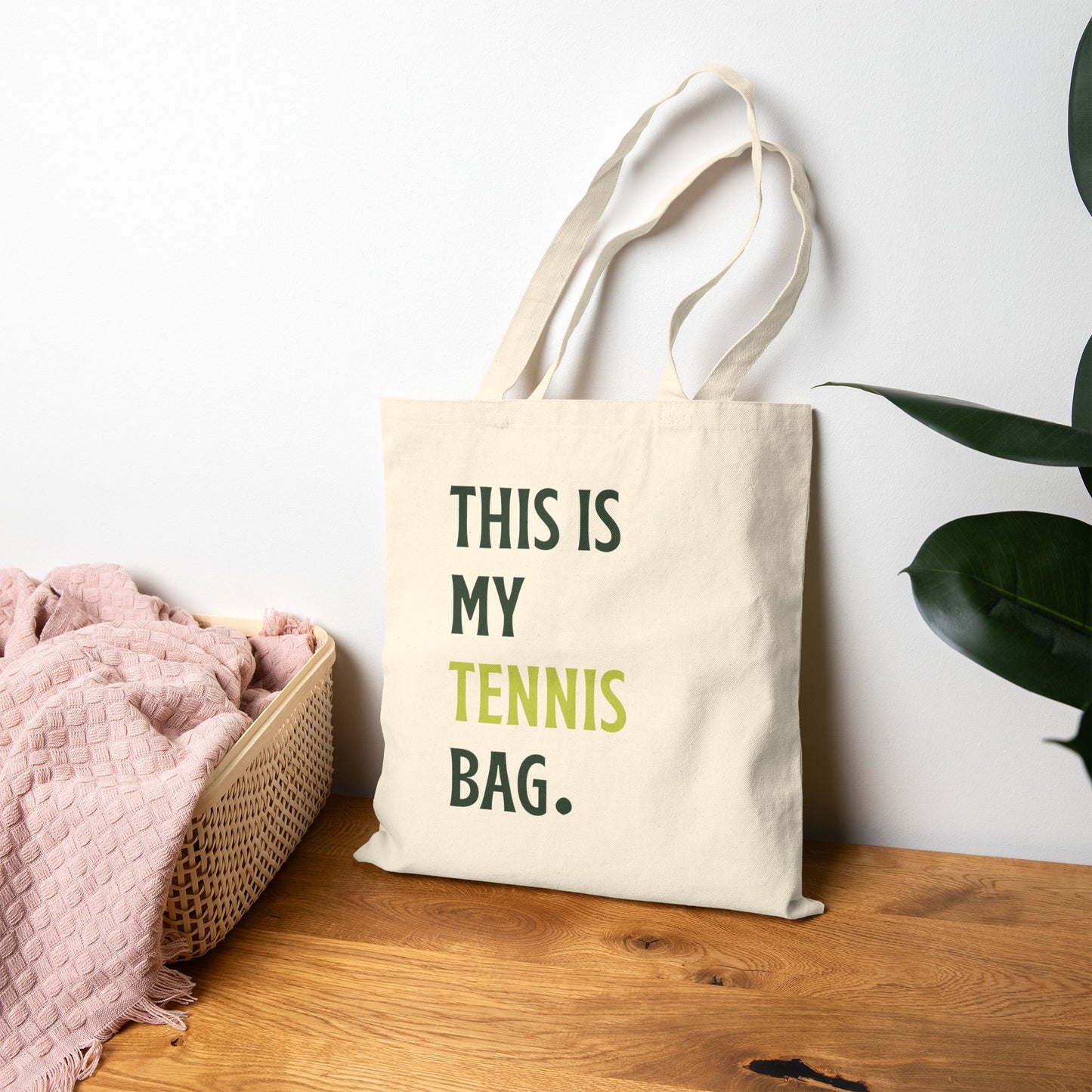 This is My Tennis Bag Canvas Tote
