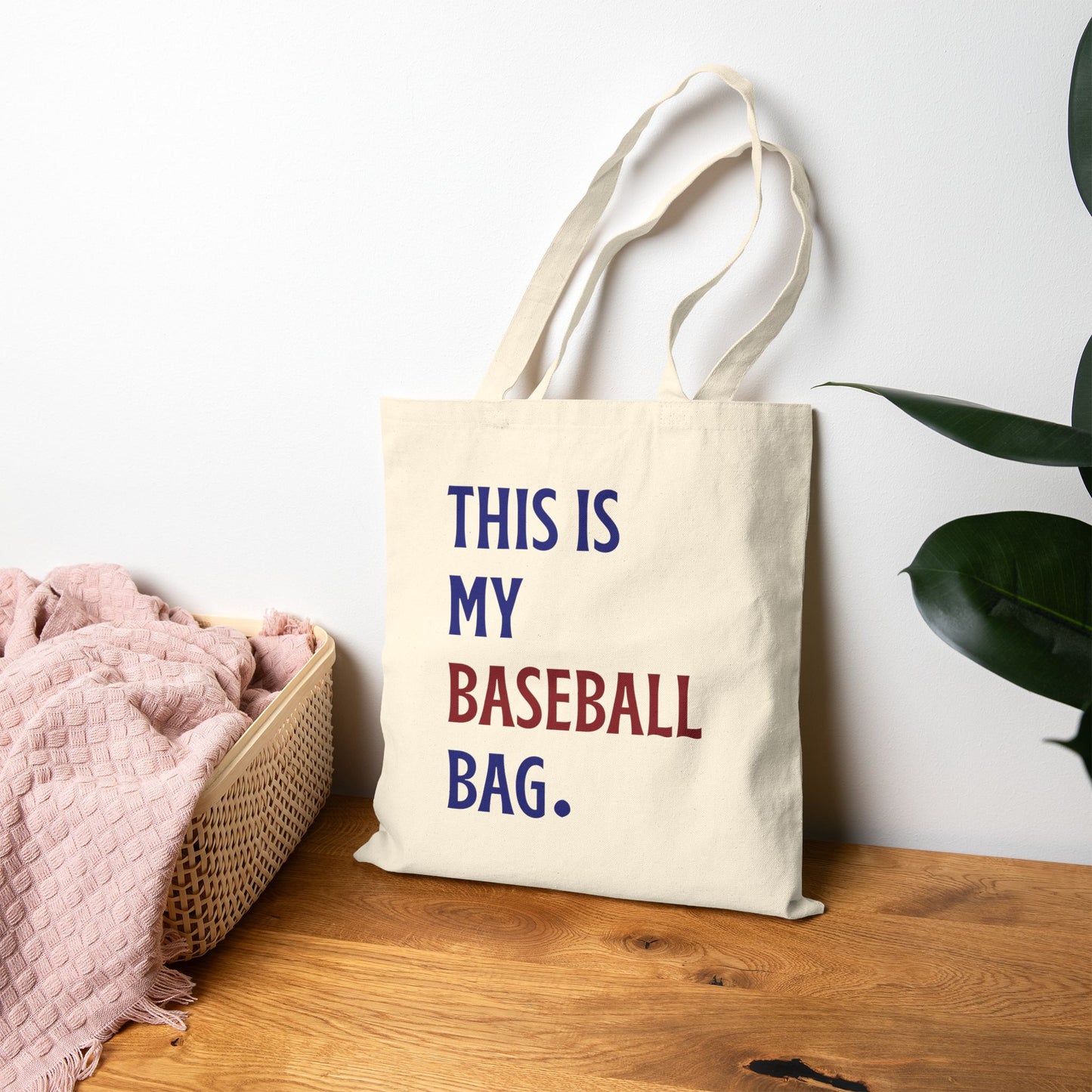 This is My Baseball Bag Canvas Tote