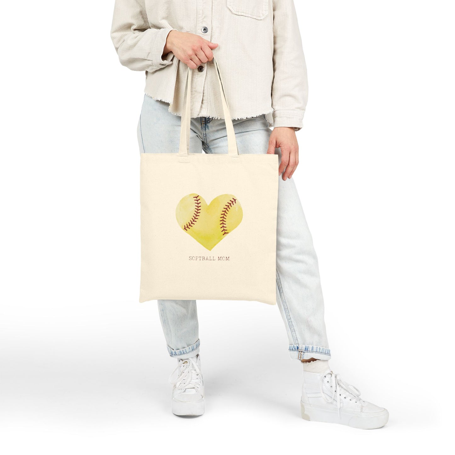 Softball Mom Canvas Tote