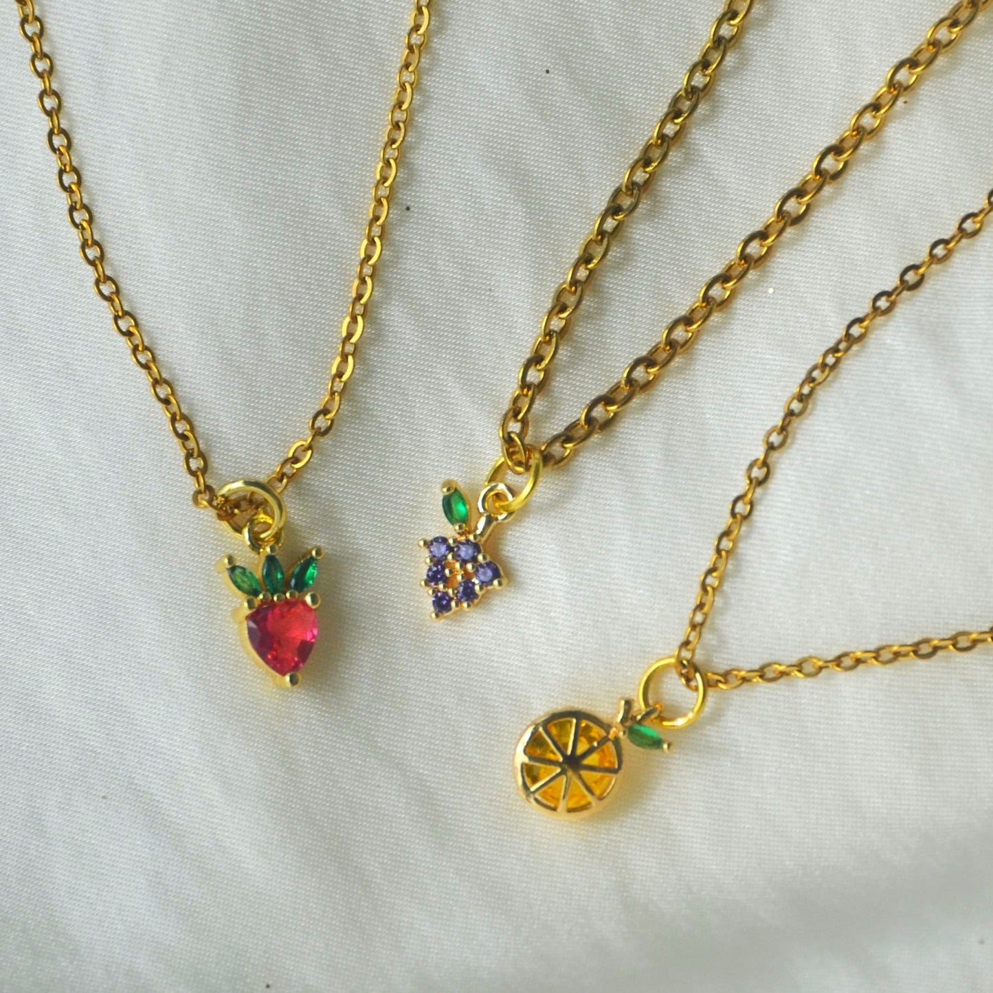 Fruity Necklace & Earrings Set
