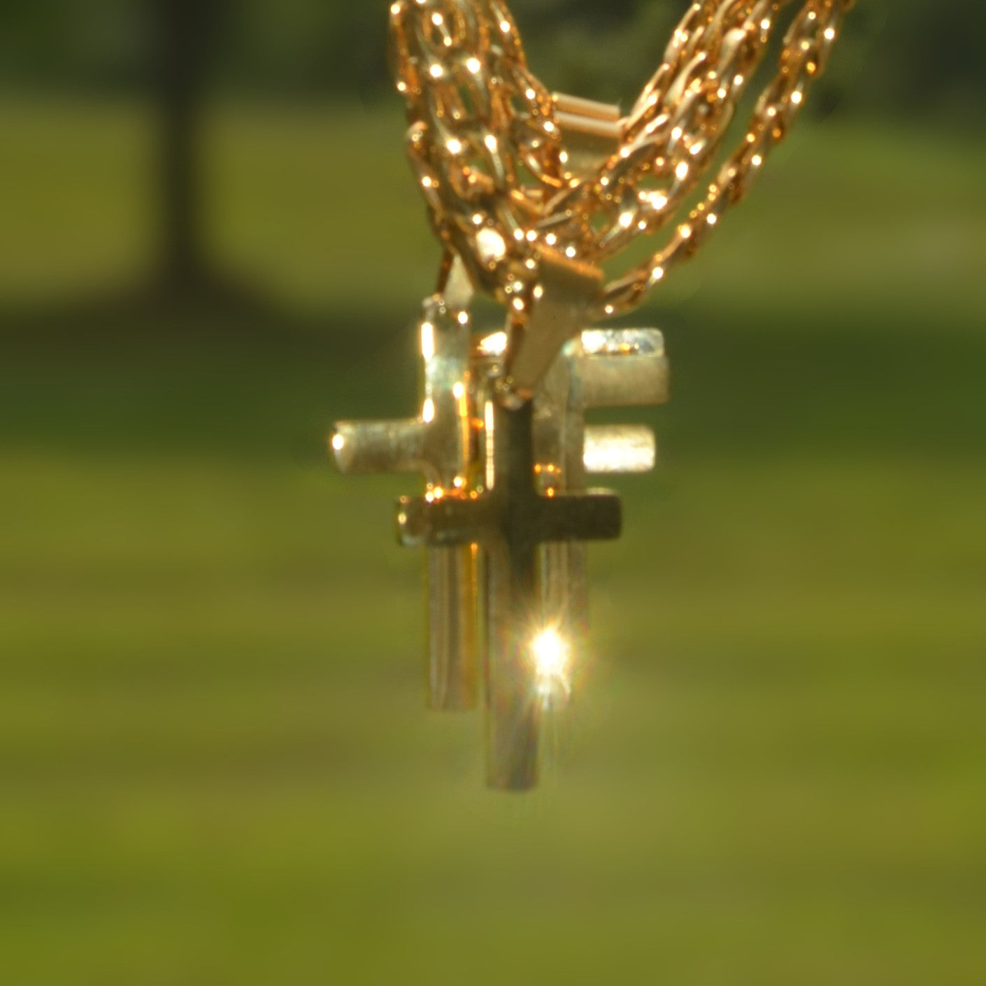 Gold Cross Chain
