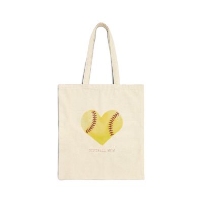 Softball Mom Canvas Tote