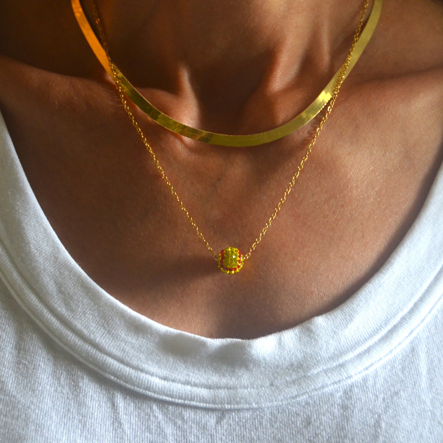 Sparkly Sports Ball Necklace