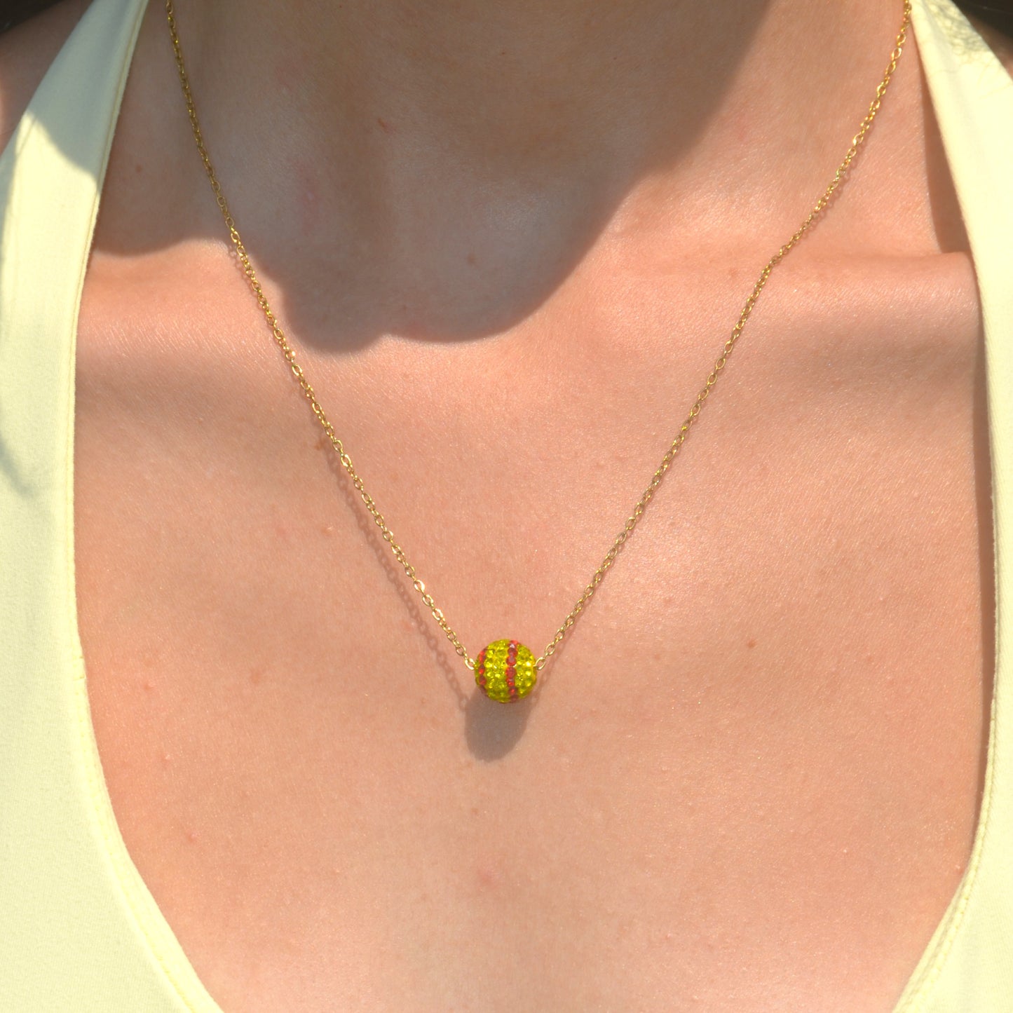 Sparkly Sports Ball Necklace