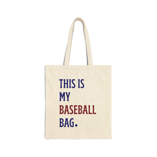 This is My Baseball Bag Canvas Tote