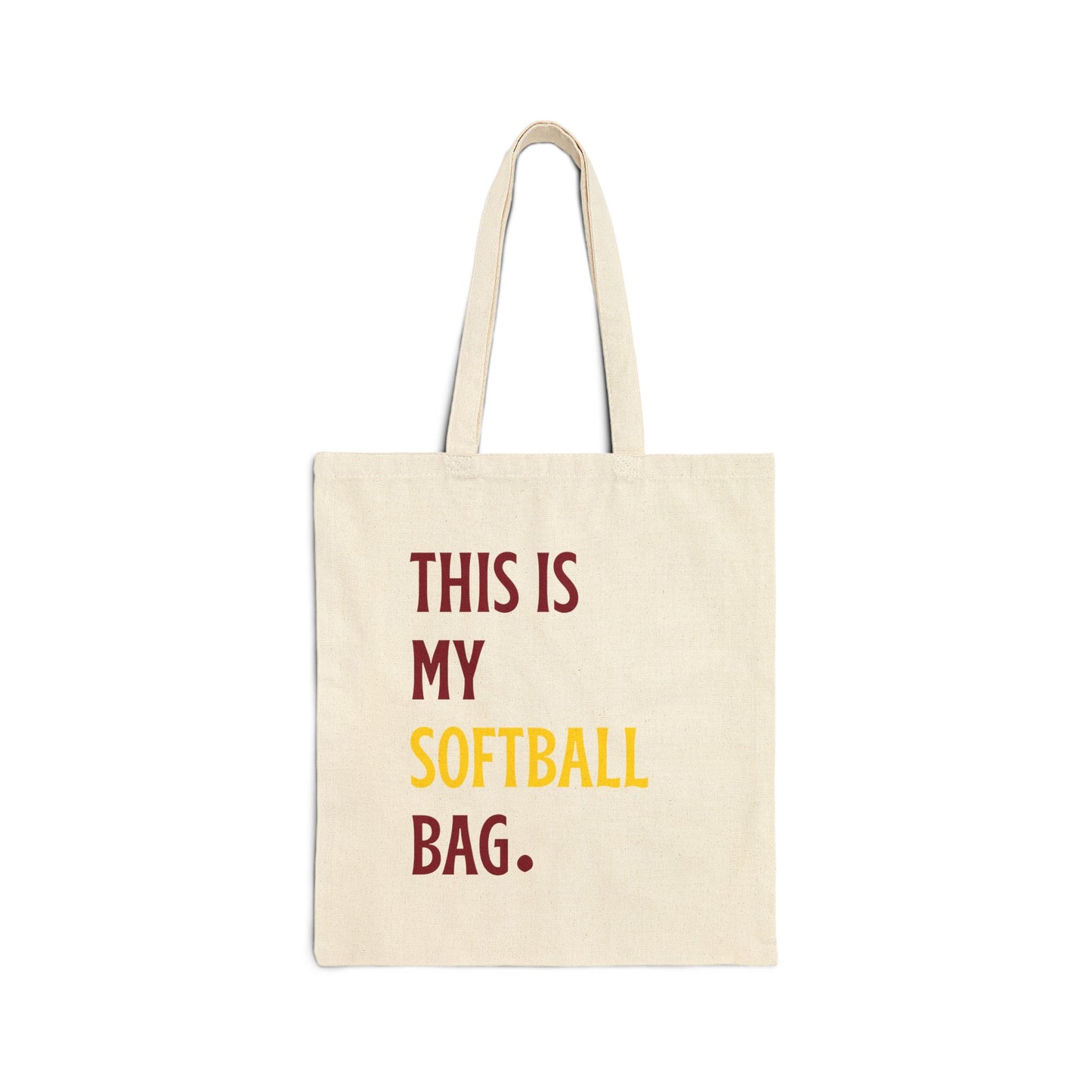 This is My Softball Bag Canvas Tote