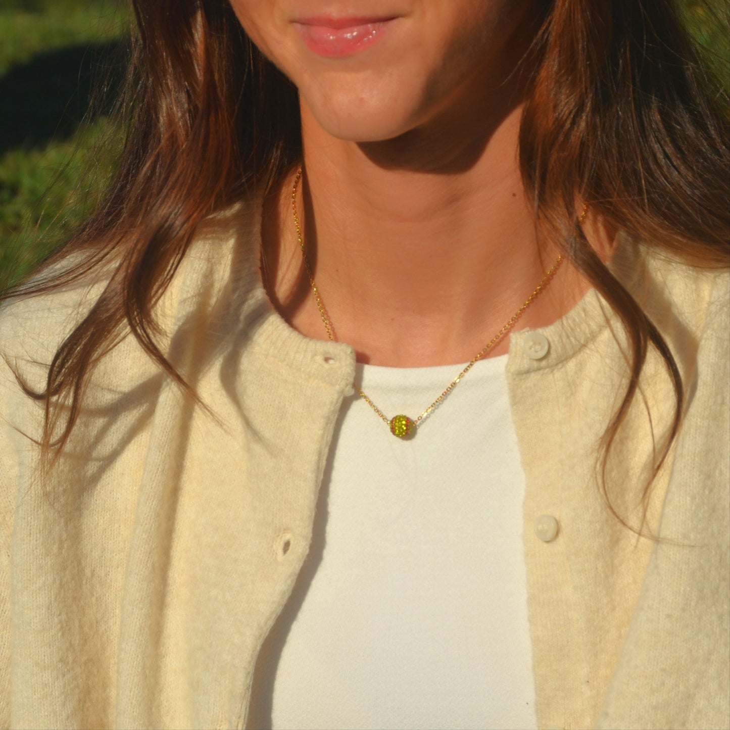 Sparkly Sports Ball Necklace