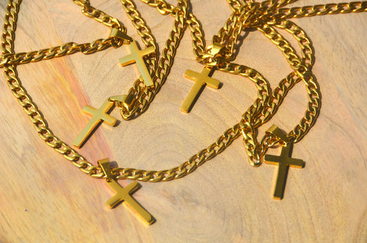Gold Cross Chain