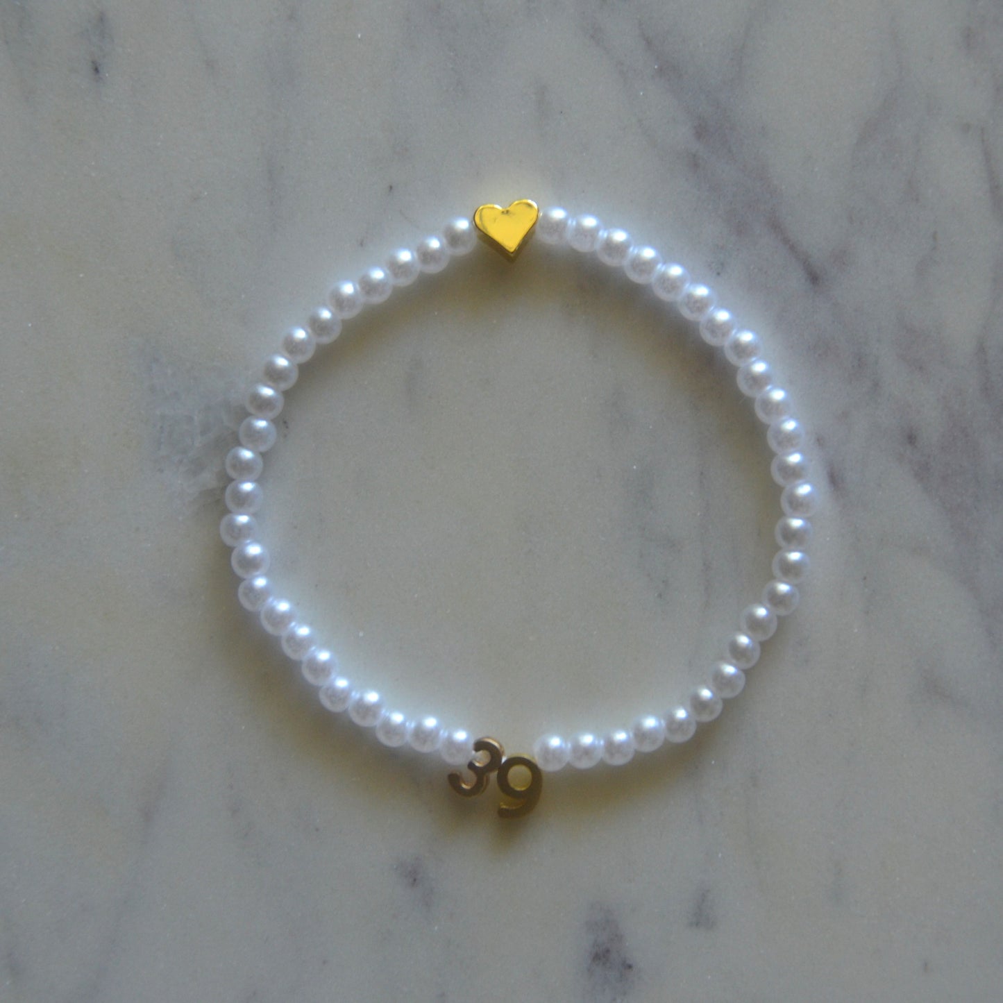 Pearl Sport Number Bracelet