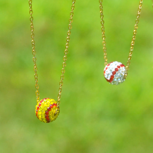 Sparkly Sports Ball Necklace