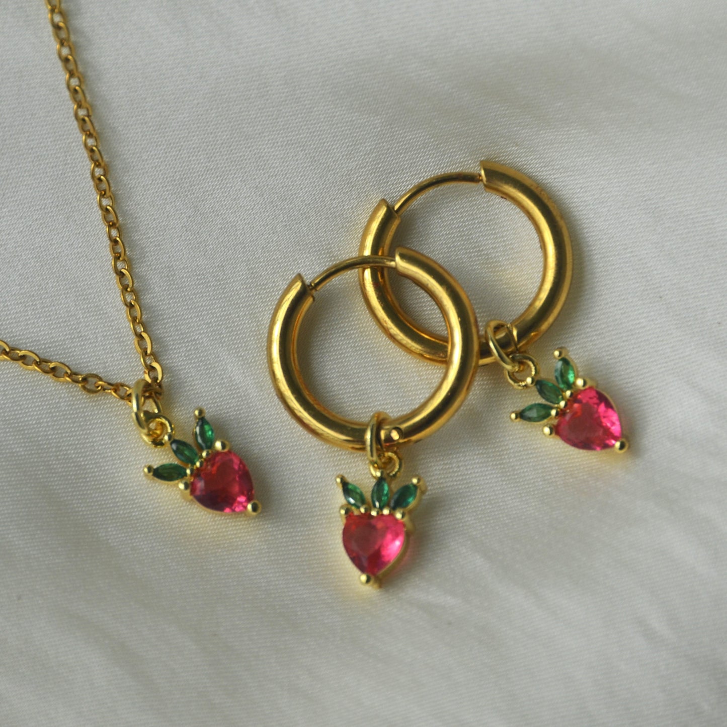 Fruity Necklace & Earrings Set